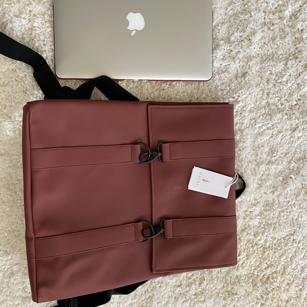 Rains waterproof laptop backpack